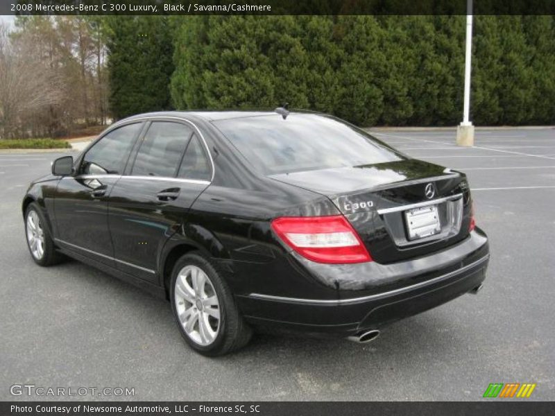 Black / Savanna/Cashmere 2008 Mercedes-Benz C 300 Luxury