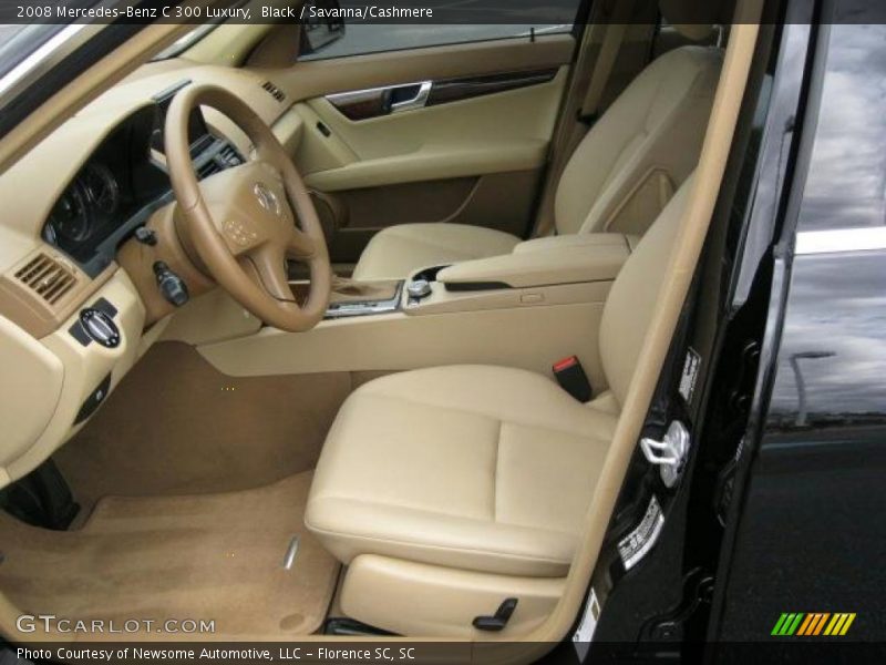 Black / Savanna/Cashmere 2008 Mercedes-Benz C 300 Luxury