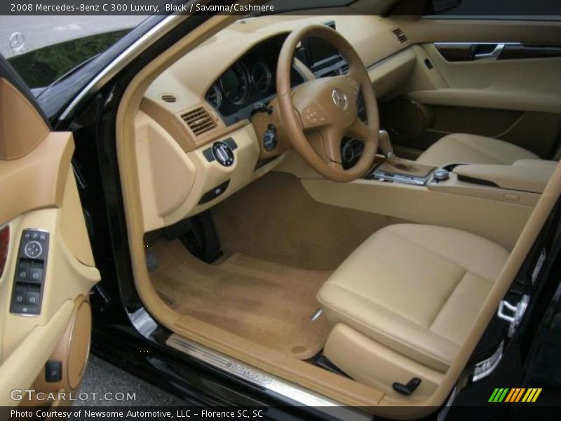 Black / Savanna/Cashmere 2008 Mercedes-Benz C 300 Luxury