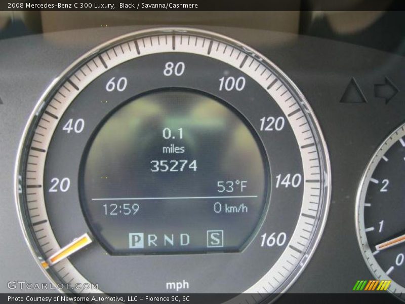 Black / Savanna/Cashmere 2008 Mercedes-Benz C 300 Luxury