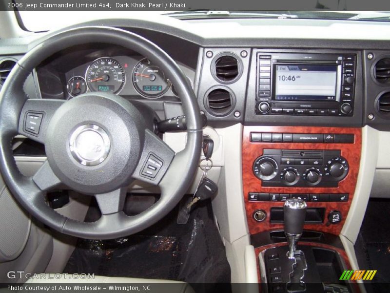 Dark Khaki Pearl / Khaki 2006 Jeep Commander Limited 4x4