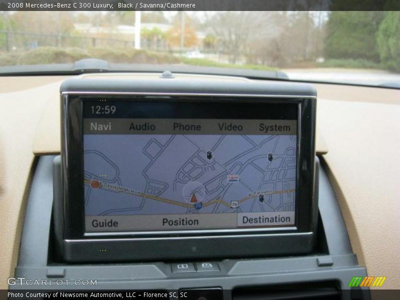 Black / Savanna/Cashmere 2008 Mercedes-Benz C 300 Luxury