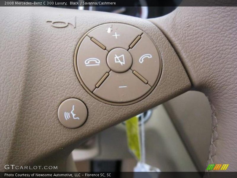 Black / Savanna/Cashmere 2008 Mercedes-Benz C 300 Luxury