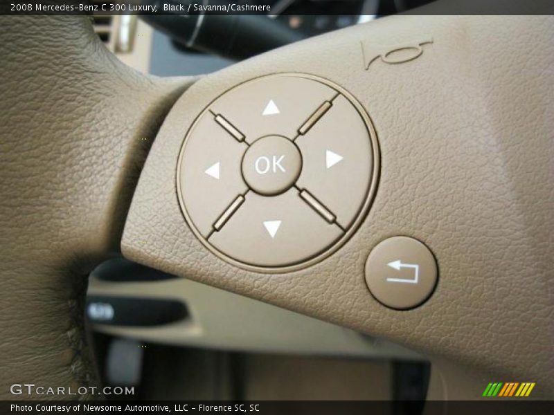 Black / Savanna/Cashmere 2008 Mercedes-Benz C 300 Luxury