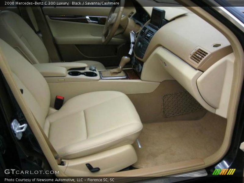 Black / Savanna/Cashmere 2008 Mercedes-Benz C 300 Luxury