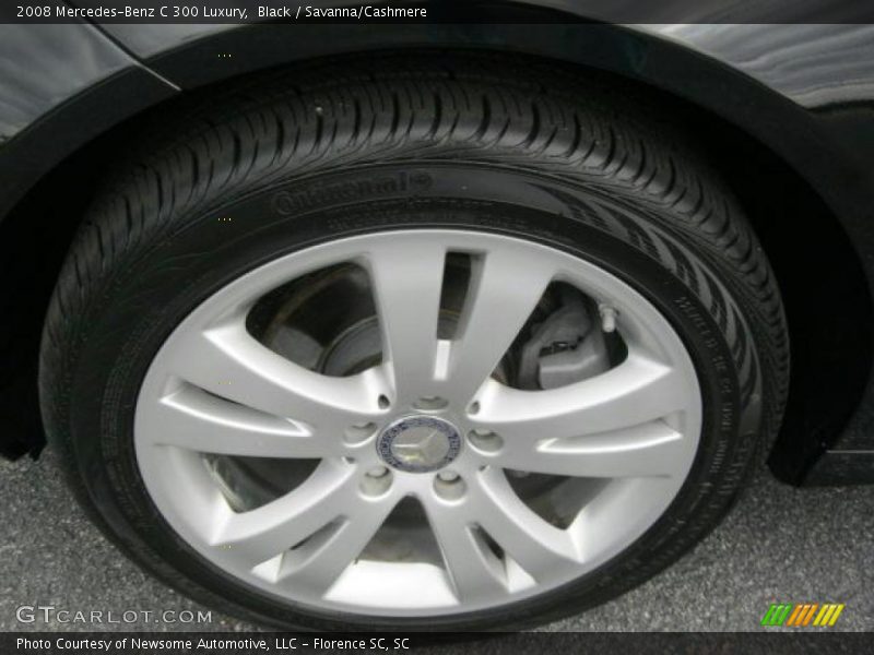 Black / Savanna/Cashmere 2008 Mercedes-Benz C 300 Luxury