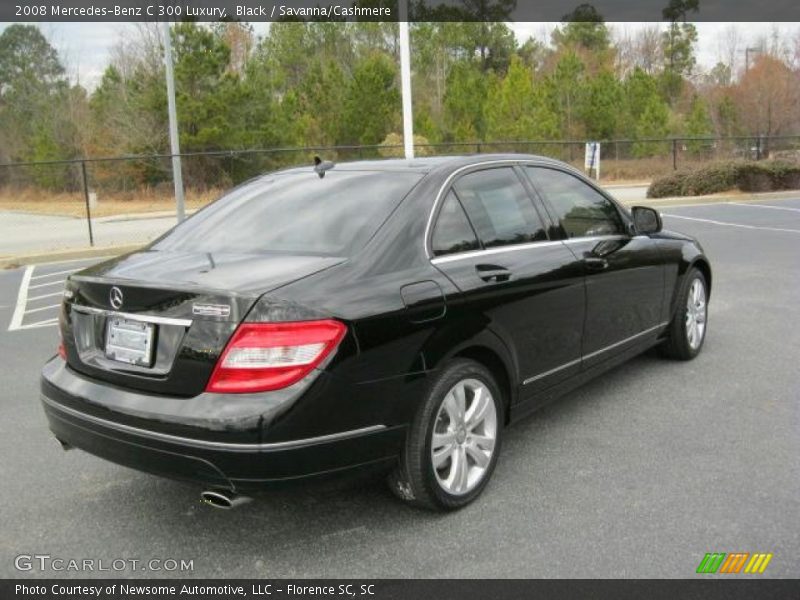 Black / Savanna/Cashmere 2008 Mercedes-Benz C 300 Luxury