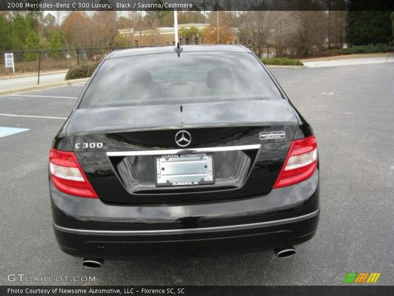Black / Savanna/Cashmere 2008 Mercedes-Benz C 300 Luxury