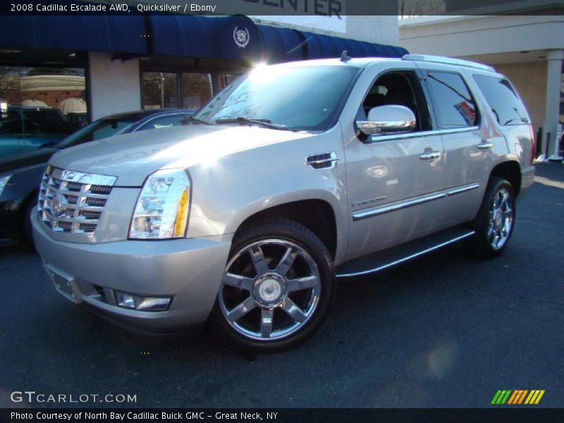 Quicksilver / Ebony 2008 Cadillac Escalade AWD