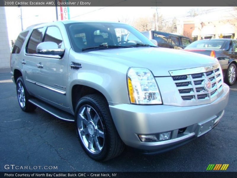 Quicksilver / Ebony 2008 Cadillac Escalade AWD