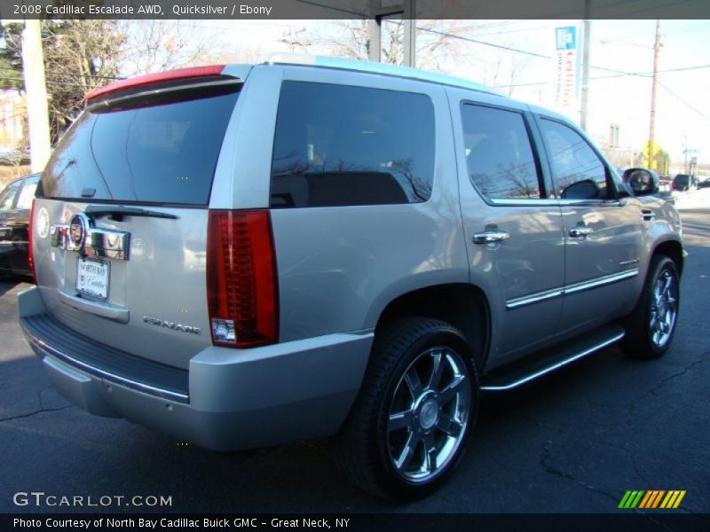Quicksilver / Ebony 2008 Cadillac Escalade AWD