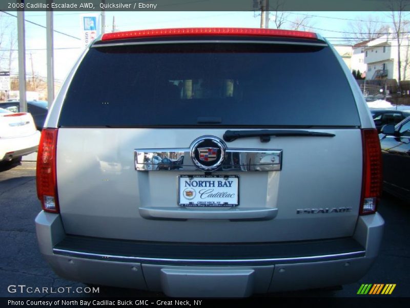 Quicksilver / Ebony 2008 Cadillac Escalade AWD