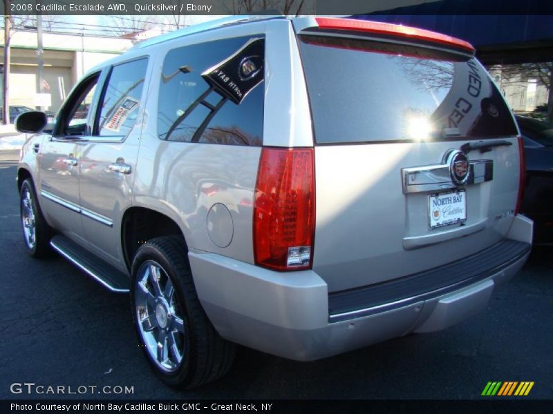 Quicksilver / Ebony 2008 Cadillac Escalade AWD