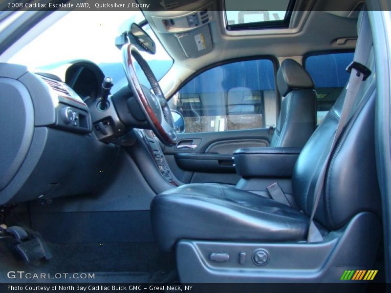 Quicksilver / Ebony 2008 Cadillac Escalade AWD