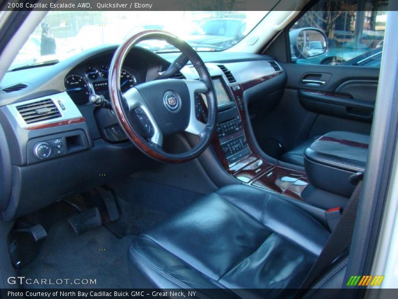 Quicksilver / Ebony 2008 Cadillac Escalade AWD