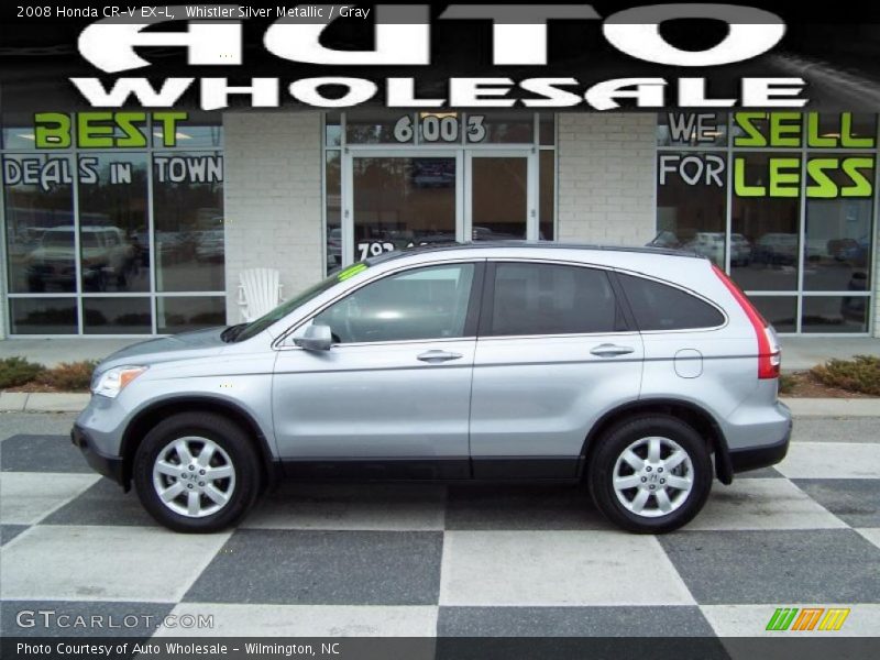 Whistler Silver Metallic / Gray 2008 Honda CR-V EX-L