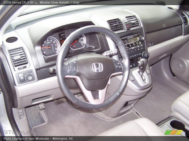 Gray Interior - 2008 CR-V EX-L 