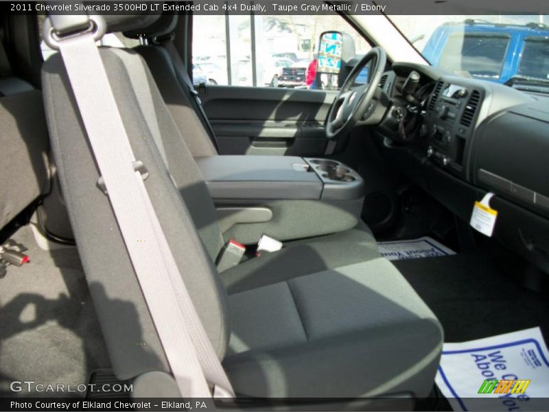 Taupe Gray Metallic / Ebony 2011 Chevrolet Silverado 3500HD LT Extended Cab 4x4 Dually