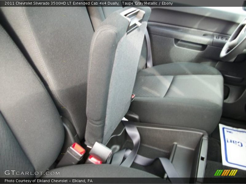 Taupe Gray Metallic / Ebony 2011 Chevrolet Silverado 3500HD LT Extended Cab 4x4 Dually