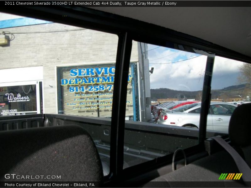 Taupe Gray Metallic / Ebony 2011 Chevrolet Silverado 3500HD LT Extended Cab 4x4 Dually