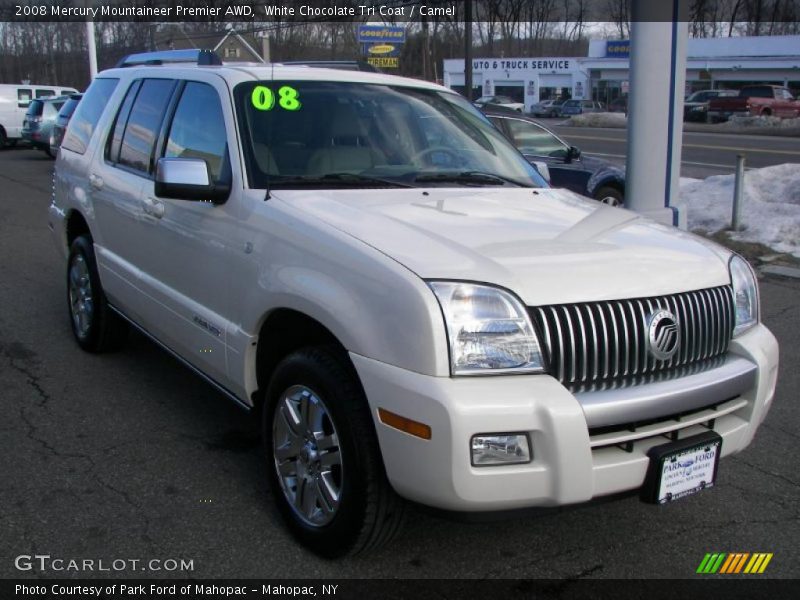 White Chocolate Tri Coat / Camel 2008 Mercury Mountaineer Premier AWD