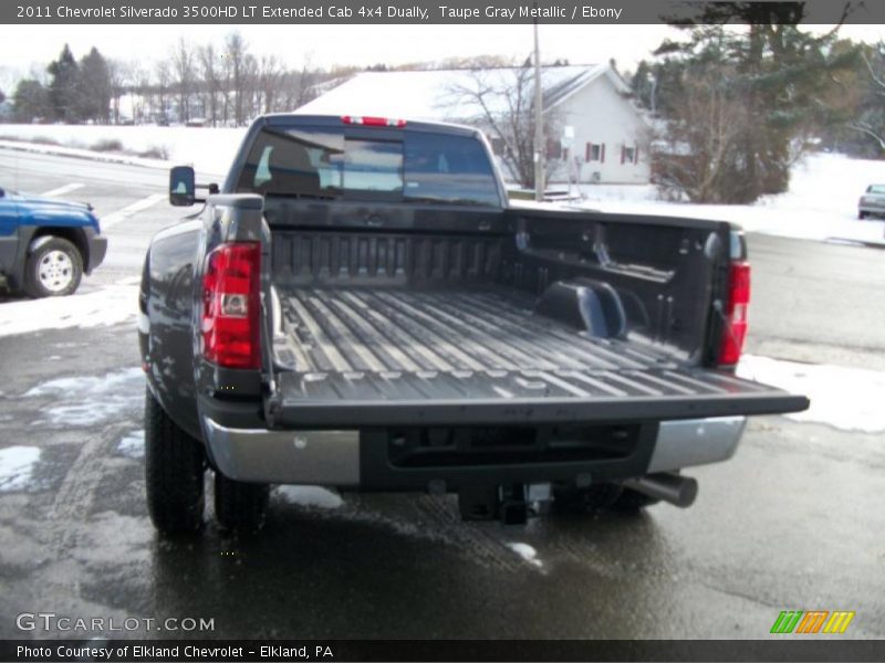 Taupe Gray Metallic / Ebony 2011 Chevrolet Silverado 3500HD LT Extended Cab 4x4 Dually