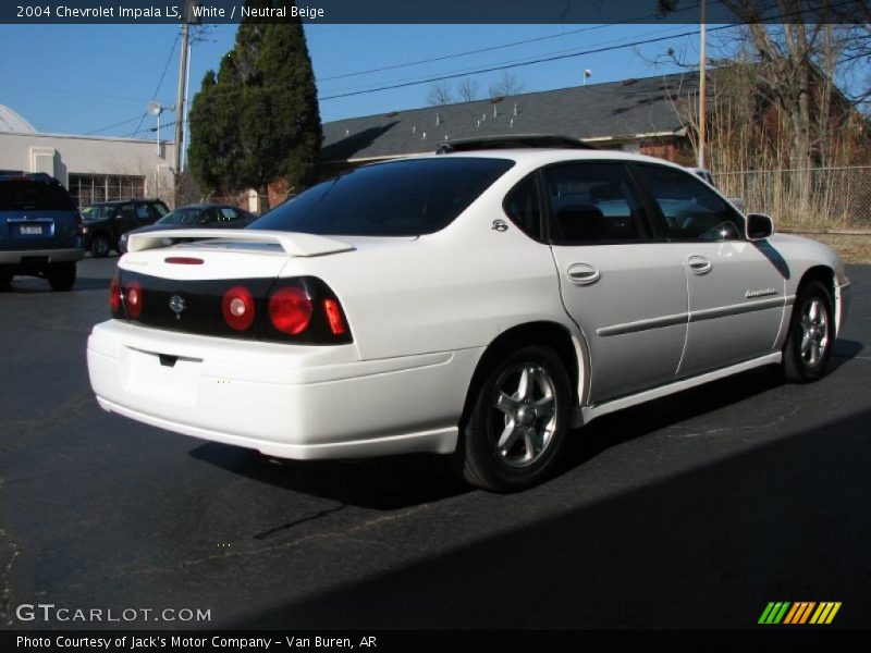 White / Neutral Beige 2004 Chevrolet Impala LS