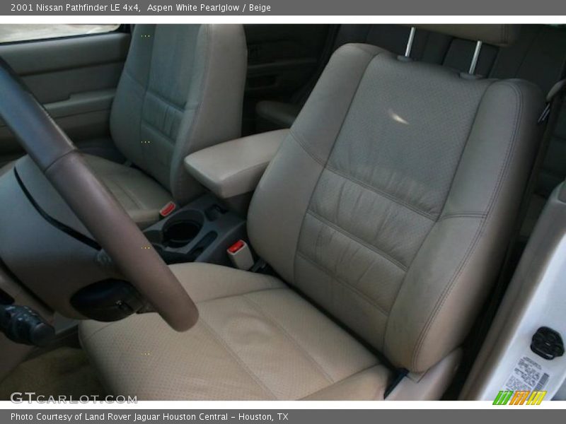 Aspen White Pearlglow / Beige 2001 Nissan Pathfinder LE 4x4
