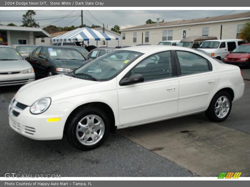Stone White / Dark Slate Gray 2004 Dodge Neon SXT