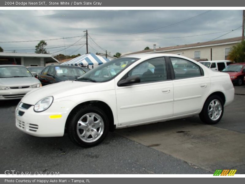 Stone White / Dark Slate Gray 2004 Dodge Neon SXT
