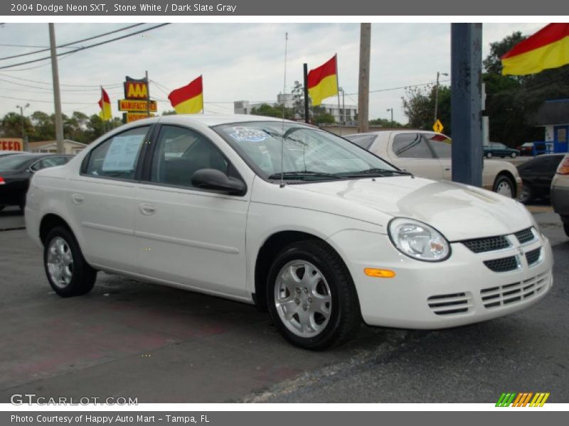 Stone White / Dark Slate Gray 2004 Dodge Neon SXT