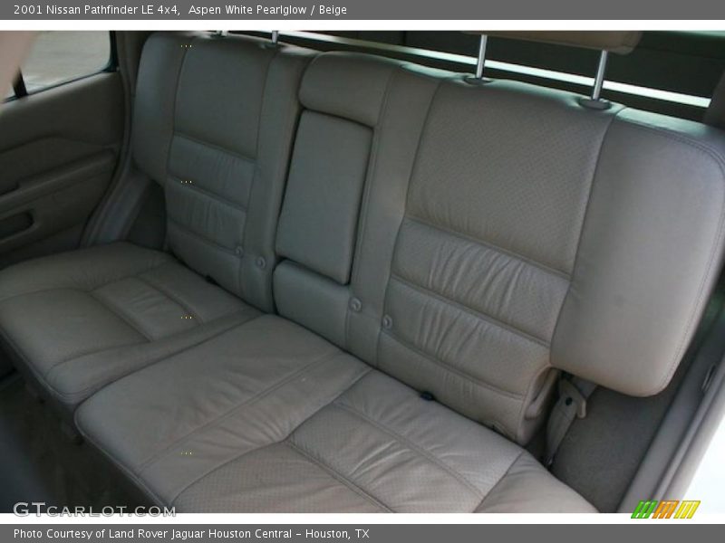 Aspen White Pearlglow / Beige 2001 Nissan Pathfinder LE 4x4