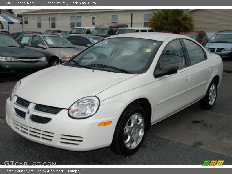 Stone White / Dark Slate Gray 2004 Dodge Neon SXT