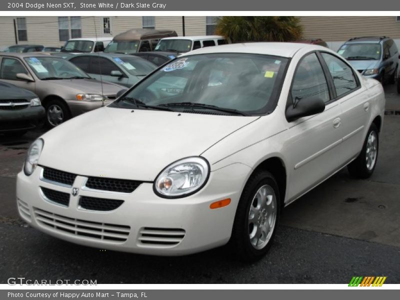 Stone White / Dark Slate Gray 2004 Dodge Neon SXT