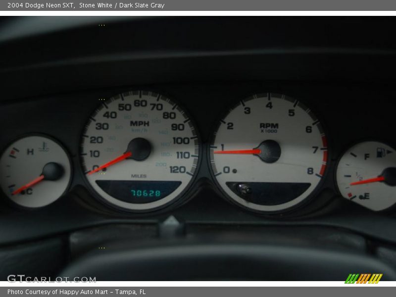 Stone White / Dark Slate Gray 2004 Dodge Neon SXT