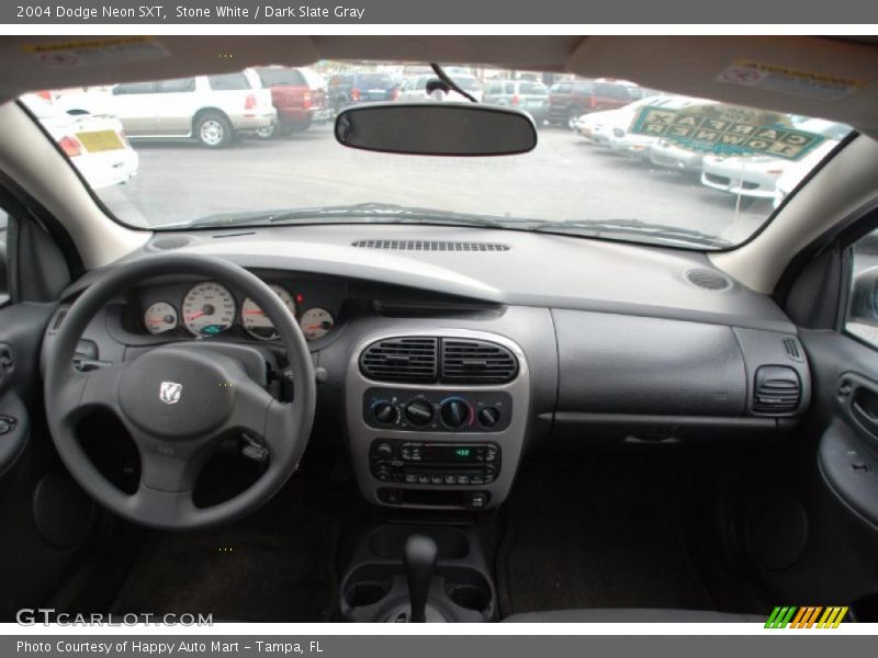 Stone White / Dark Slate Gray 2004 Dodge Neon SXT