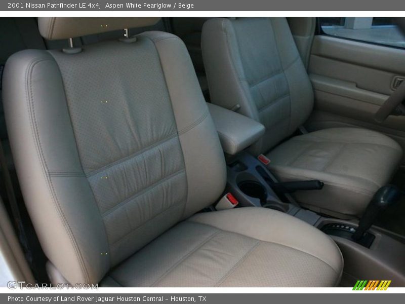 Aspen White Pearlglow / Beige 2001 Nissan Pathfinder LE 4x4