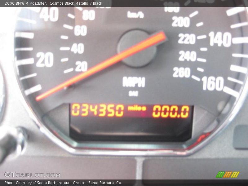 Cosmos Black Metallic / Black 2000 BMW M Roadster