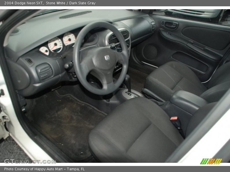 Stone White / Dark Slate Gray 2004 Dodge Neon SXT