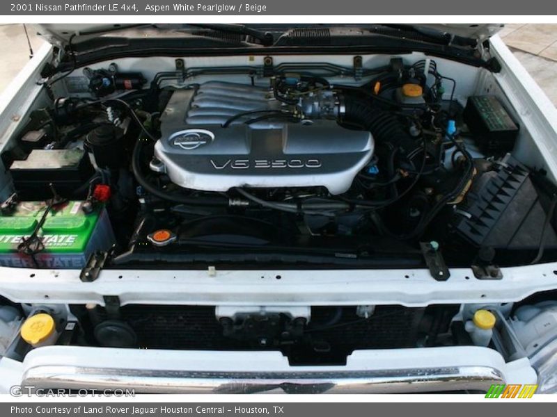 Aspen White Pearlglow / Beige 2001 Nissan Pathfinder LE 4x4