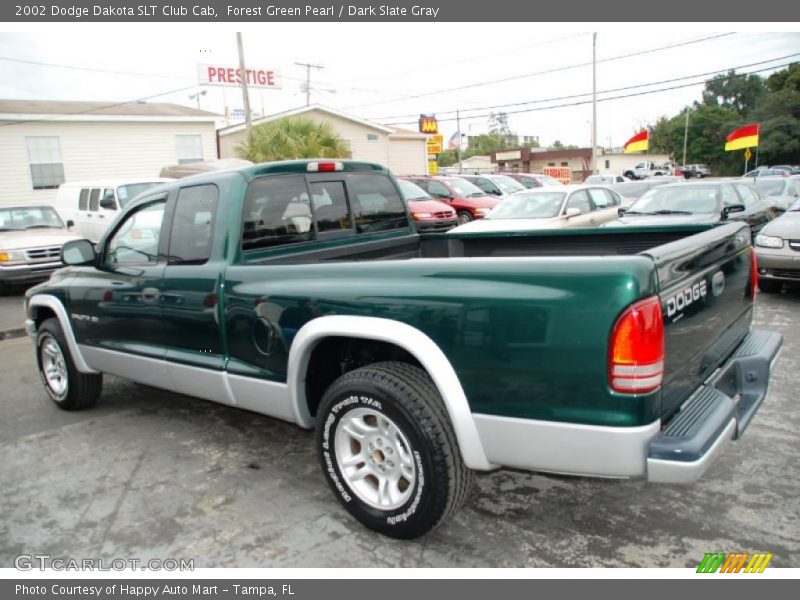 Forest Green Pearl / Dark Slate Gray 2002 Dodge Dakota SLT Club Cab
