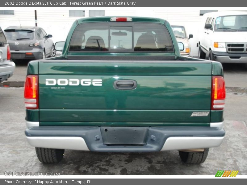 Forest Green Pearl / Dark Slate Gray 2002 Dodge Dakota SLT Club Cab