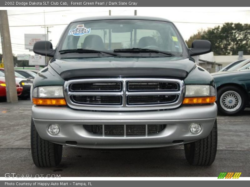 Forest Green Pearl / Dark Slate Gray 2002 Dodge Dakota SLT Club Cab