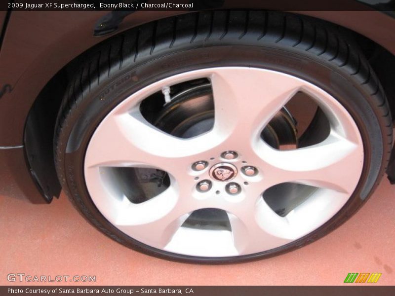 Ebony Black / Charcoal/Charcoal 2009 Jaguar XF Supercharged