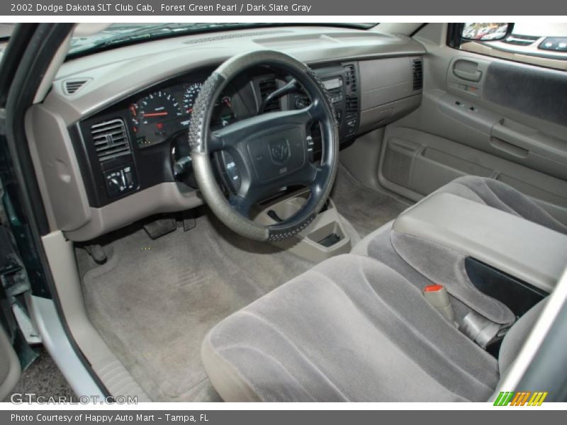 Dark Slate Gray Interior - 2002 Dakota SLT Club Cab 