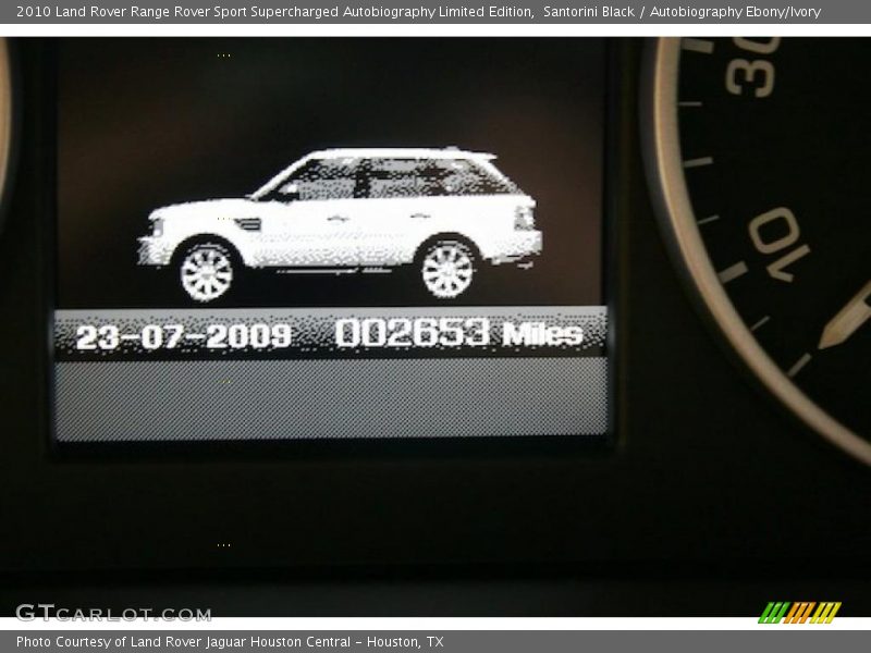 Santorini Black / Autobiography Ebony/Ivory 2010 Land Rover Range Rover Sport Supercharged Autobiography Limited Edition