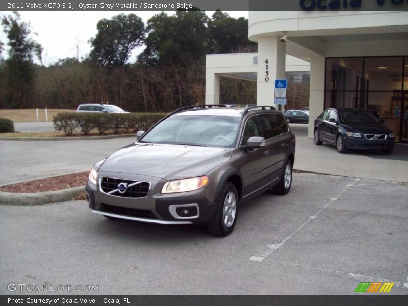 Oyster Grey Metallic / Sandstone Beige 2011 Volvo XC70 3.2