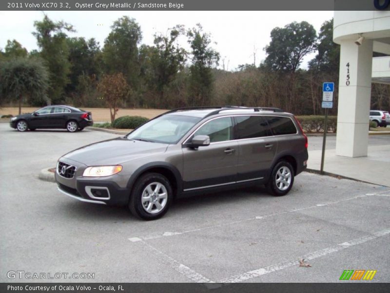 Oyster Grey Metallic / Sandstone Beige 2011 Volvo XC70 3.2