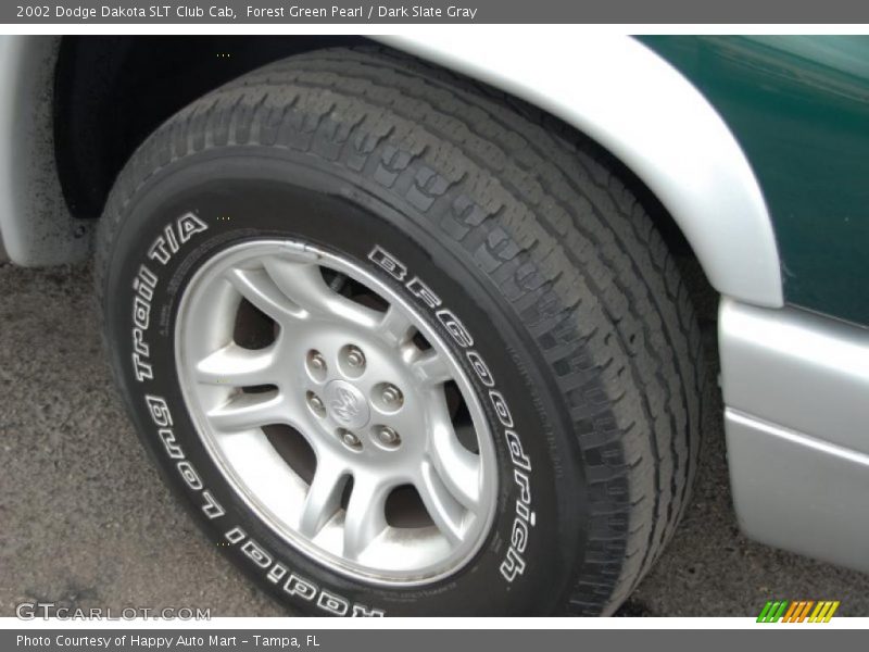 Forest Green Pearl / Dark Slate Gray 2002 Dodge Dakota SLT Club Cab
