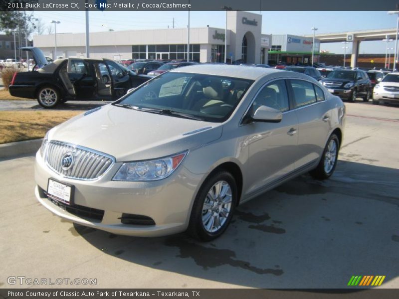 Gold Mist Metallic / Cocoa/Cashmere 2011 Buick LaCrosse CX
